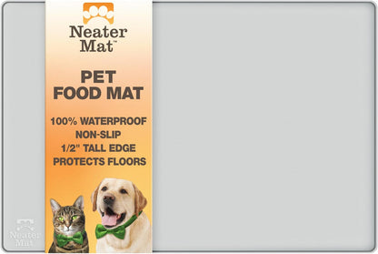 Neater Pet Brands Neater Mat Pet Mats for Food and Water, Cat & Dog Bowl Mat Waterproof Silicone, Feeding Tray, Dog Food Mats for Floors, Placemat W/Raised Edge for under Bowls, 16” X 10”, Cappuccino4