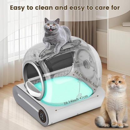 Silicone Litter Pad Accessory anti Bite Leakproof anti Scratch Replacement Easy to Clean for Automatic Cat Parts 19.49X15.75X0.39Inch8
