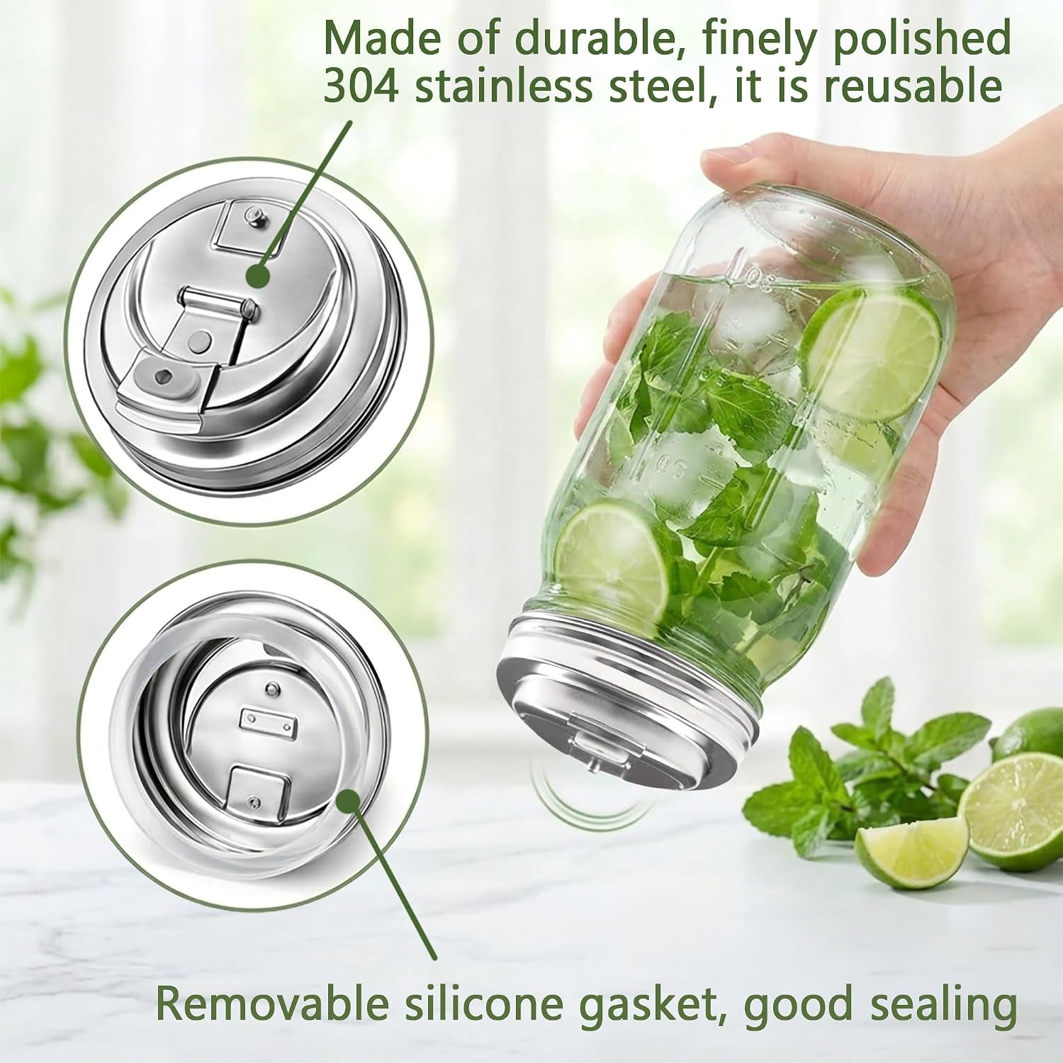 2-pack-reusable-mason-jar-drinking-coffee-lids-wide-mouth-sus-304-stainless-steel-mason-jar-lids-pour-spout-metal-leak-proof-flip-caps-iced-smoothies-cold-brew-dishwasher