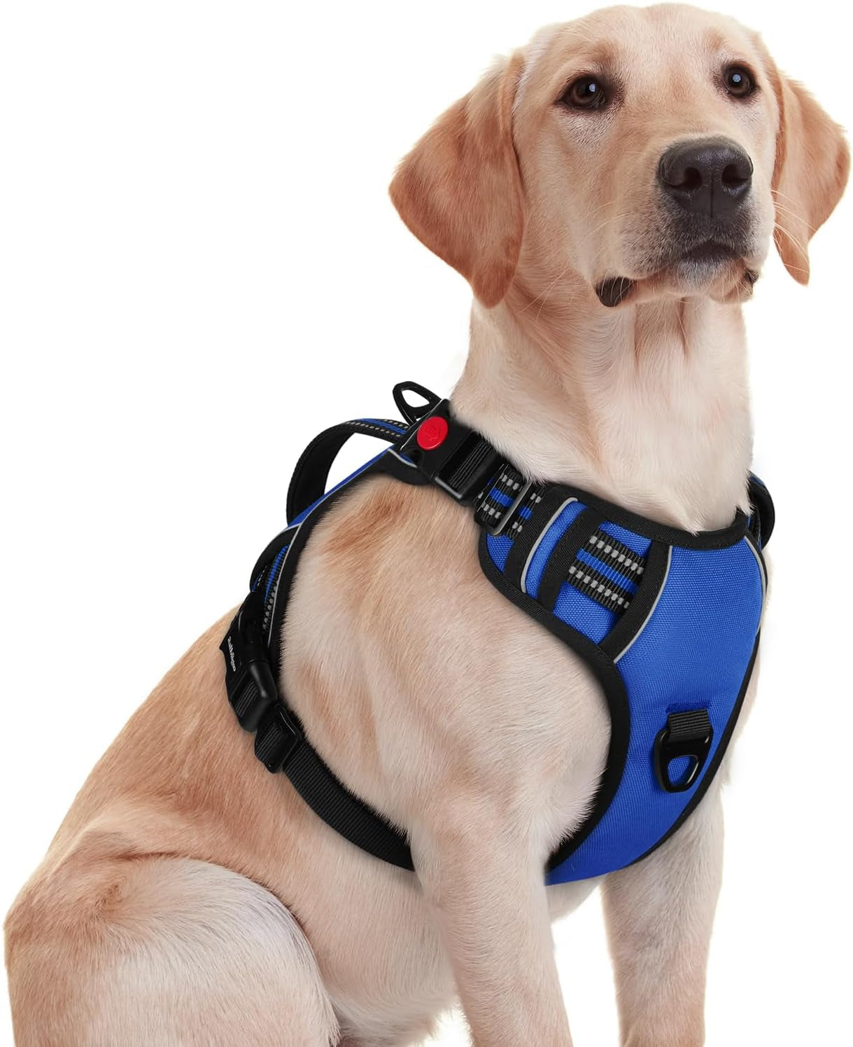 rabbitgoo-large-dog-harness-easy-wear-with-3-buckles-and-lift-handle-no-pull-with-front-clip-for-walking-adjustable-soft-padded-reflective-easy-control-pink-large