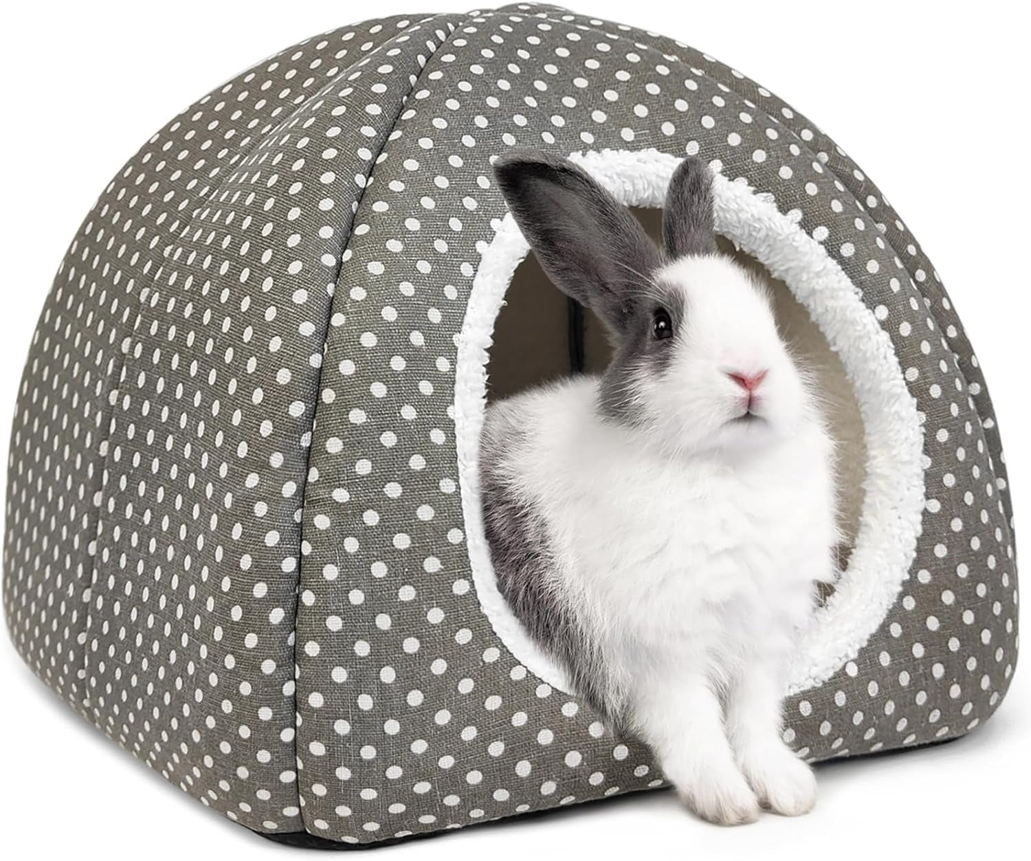 rabbit-hideout-large-bunny-bed-washable-rabbit-house-fleece-hiding-hut-for-indoor-bunnies-guinea-pigs-small-animal-hideaway