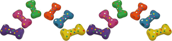 Multipet Polka Dot Globken Chicken Latex Dog Toy - Squeaky Toy for All Dogs - Easy-To-Clean Squeaky Toys - Latex Dog Toys for Playing (1 Count, 11.5”, Random Color Surprise)14