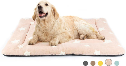 Mora Pets Cat Bed for Indoor Cats Washable Dog Crate Pad Cute Star Dog Bed Mat for Small Dogs Pet Kennel Pad for Cage Soft Flat Puppy Kitten Cushion Sleeping Anti-Slip Grey 22 X 1339