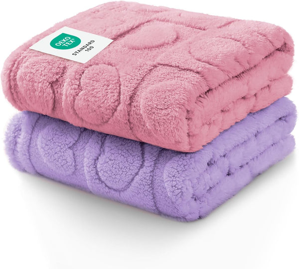 Luciphia Small Dog Blanket Washable Pet Bed Cover Soft Fluffy Puppy Blanket with Premium Fleece 300GSM Cozy Calming Cat Blankets for Indoor Cats Pink 30X20 Inch10