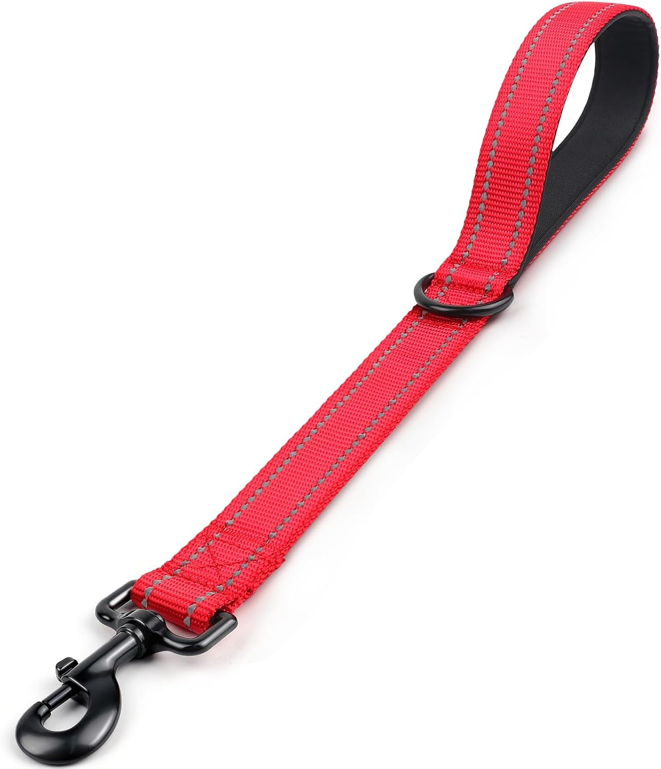 joytale-short-dog-leash-for-close-control-training-18-black-padded-comfort-handle-reinforced-nylon-webbing-secure-metal-clip-for-busy-streets-heel-training