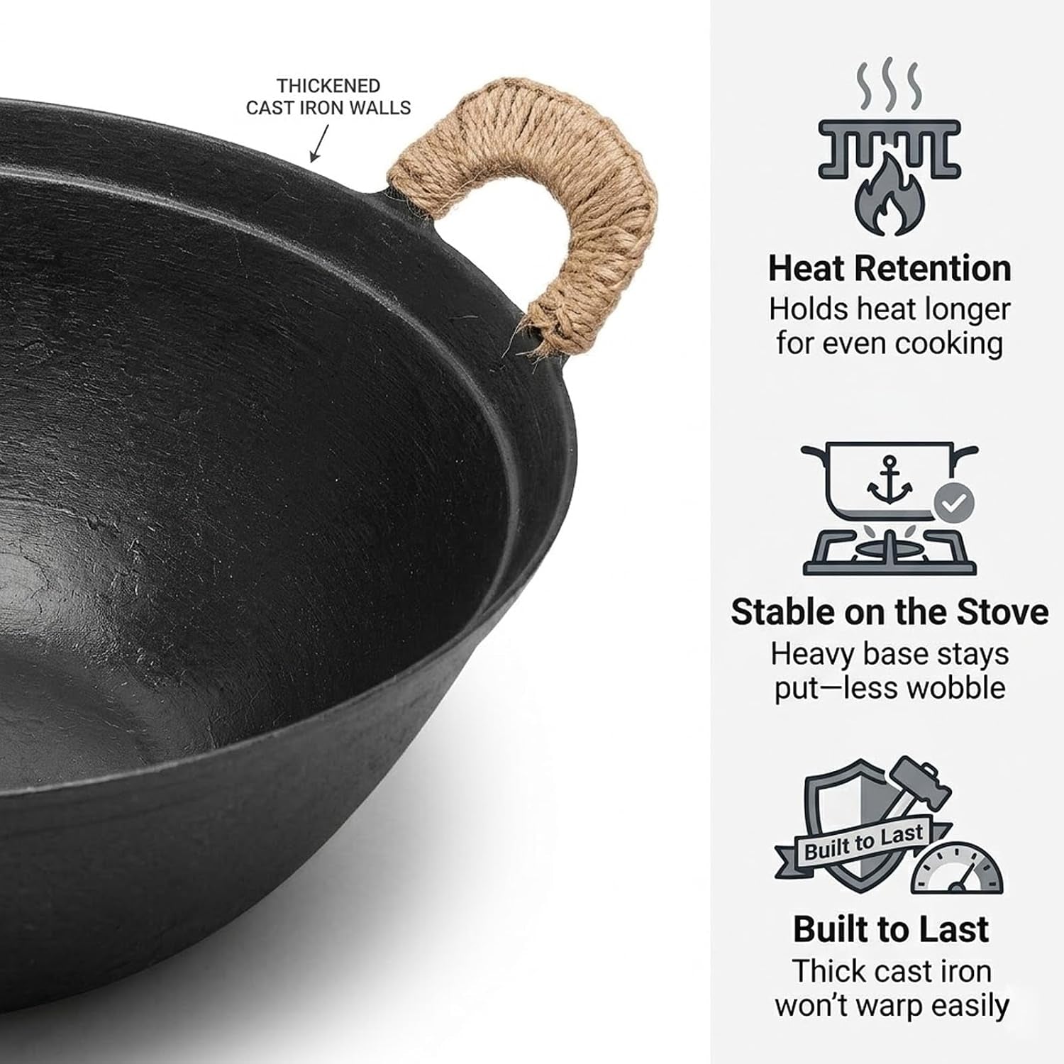 13-4-inch-cast-iron-wok-with-wooden-lid-and-iron-spatula-flat-bottom-double-handle-chinese-stir-fry-pan-uncoated-cast-iron-wok-for-induction-gas-and-electric-stoves