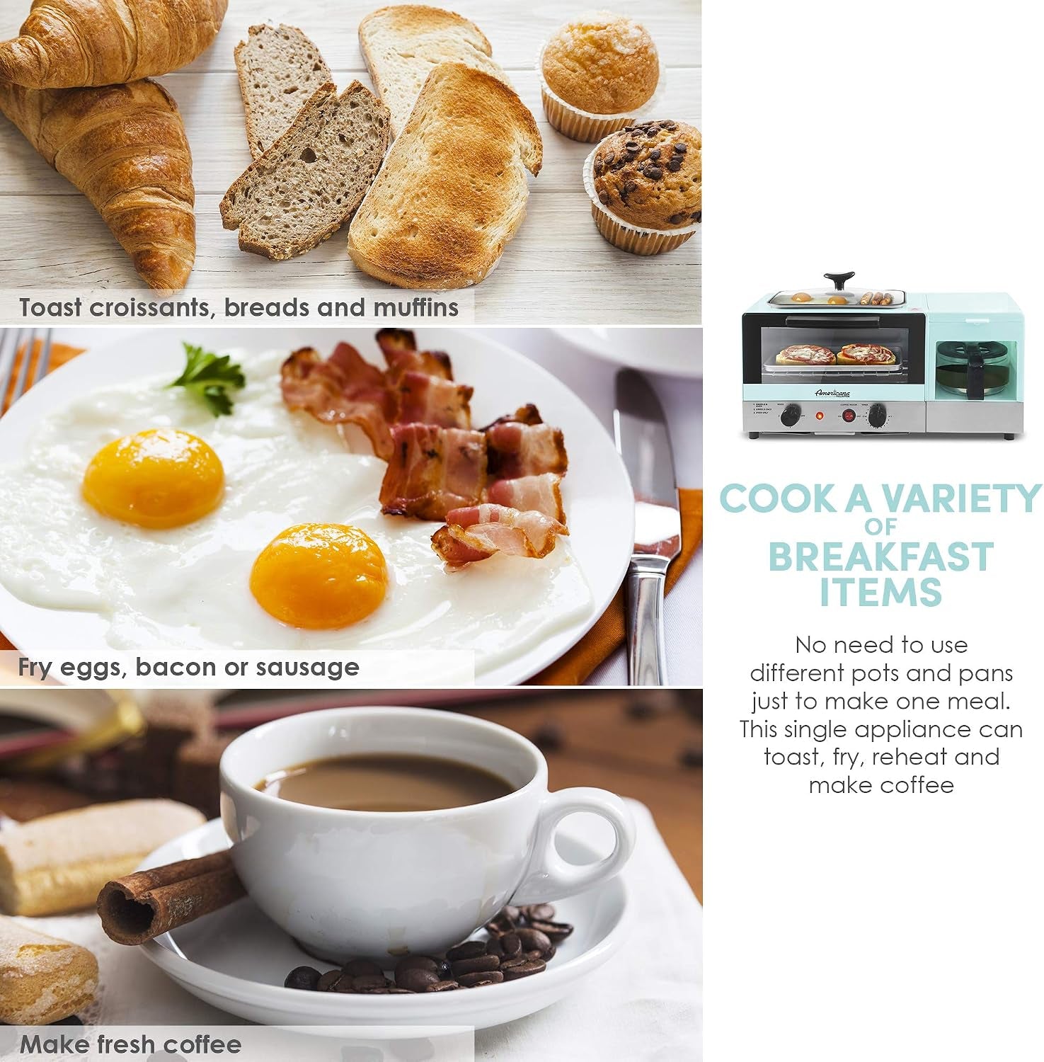 americana-breakfast-center-griddle-toaster-oven-blue-2-slice-w-15-min-timer-heat-selector-mode-plus-9-5-griddle-w-glass-lid-4-cup-coffeemaker