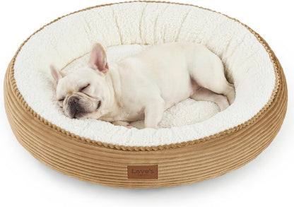 Love'S Cabin round Donut Cat and Dog Cushion Bed, 20In Bed for Cats or Small Dogs, Anti-Slip & Water-Resistant Bottom, Super Soft Durable Fabric Pet Beds, Washable Luxury Cat & Dog Bed Gray41