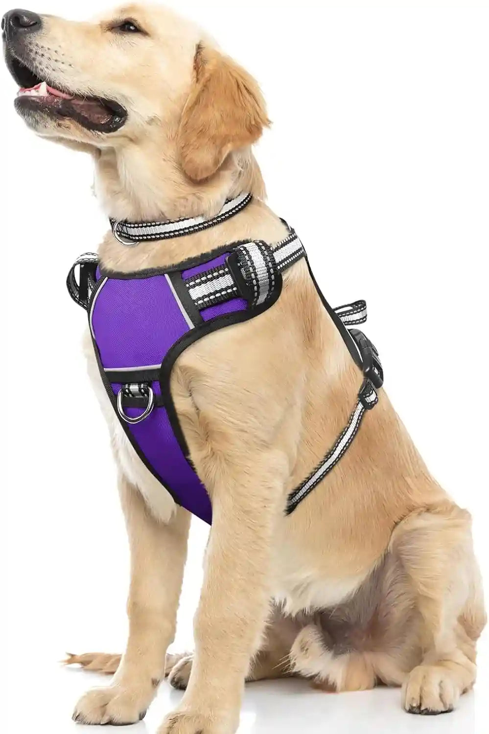 dog-harness-no-pull-pet-harnesses-with-dog-collar-adjustable-reflective-oxford-outdoor-vest-front-back-leash-clips-for-small-medium-large-extra-large-dogs-easy-control-handle-for-walking