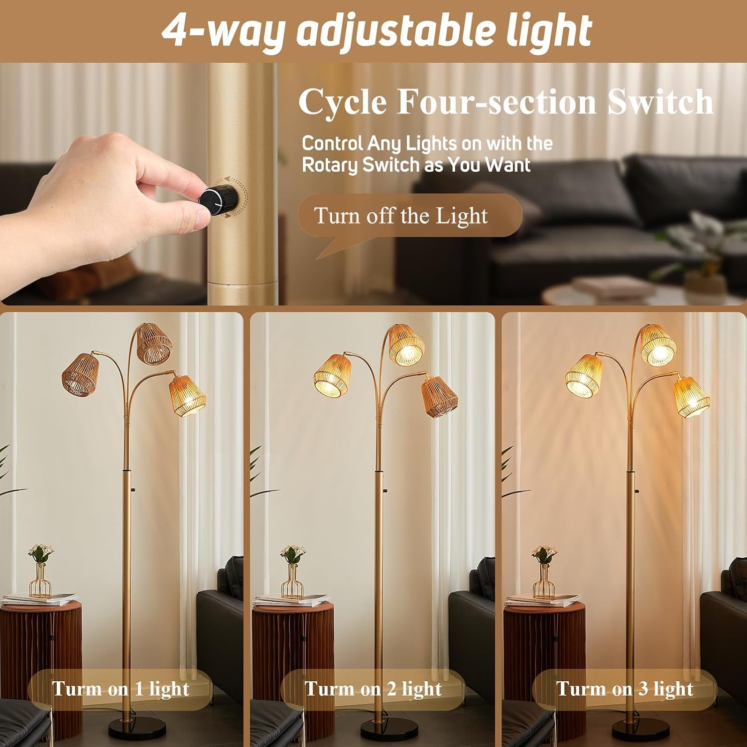 gold-rattan-floor-lamp-for-living-room-72-3-light-boho-lamp-heavy-natural-marble-base-1-2-3-light-rotary-switch-wicker-shades-for-reading-corners-bedrooms