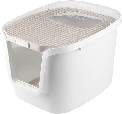Dog Potty Training Toilet ﻿ Cat Litter Box Top Entry Type Pan with Scoop Large Anti-Splashing Closed Potty Suitable for 12.5KG(C)8