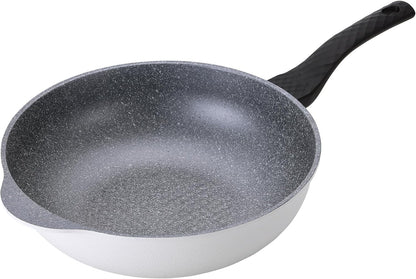 Cast Aluminum Nonstick Large Wok – Lightweight & Durable Stir Fry Pan, Heakthy Non Stick Coating, Easy to Clean, Dishwasher Safe, PFOA, PFAS Free, Stay-Cool Handle, Made in Korea (12.5", 32Cm)1