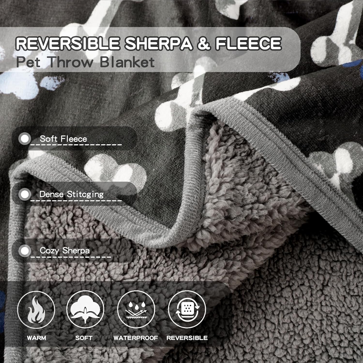 washable-waterproof-dog-blankets-for-large-dogs-50x60-black-soft-fluffy-pet-blanket-for-couch-sofa-car-crate-bed-furniture-protector-reversible-sherpa-fleece-dog-blanket-paw-pattern