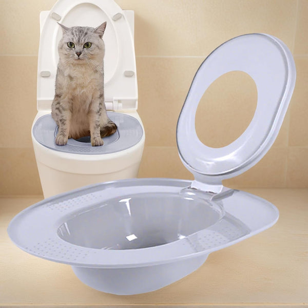 Cat Toilet Trainer Kit - Portable Litter | Reusable Cat Litter Toilet Training Kit with Urinal Potty, Easy to Clean, Ideal for Kittens, Pets, Home, Travel, RV, Apartment & House Use4