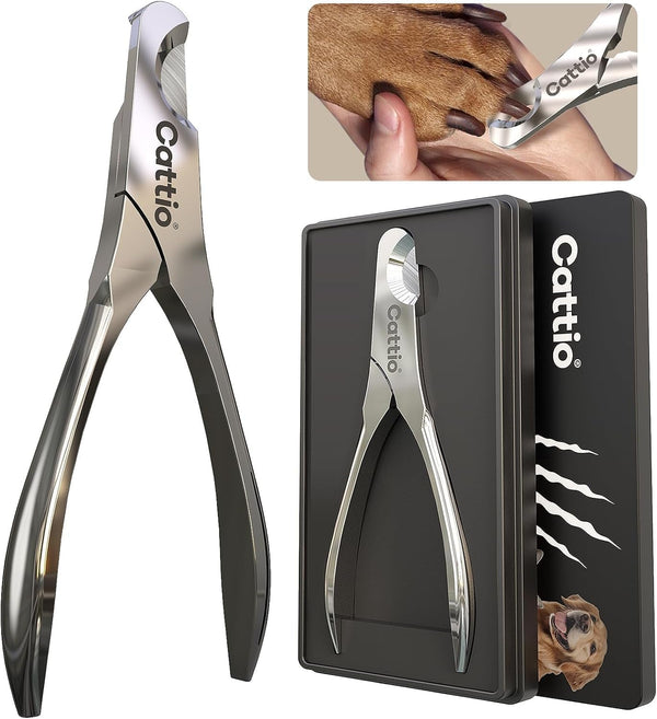 Dog Nail Clippers - All Steel Material, Built-In Spring,Heavy Duty Dog Nail Trimmer Full Metal Razor Sharp Professional for All Dogs Cats with Thick Toena,Dog Nail Trimmers1