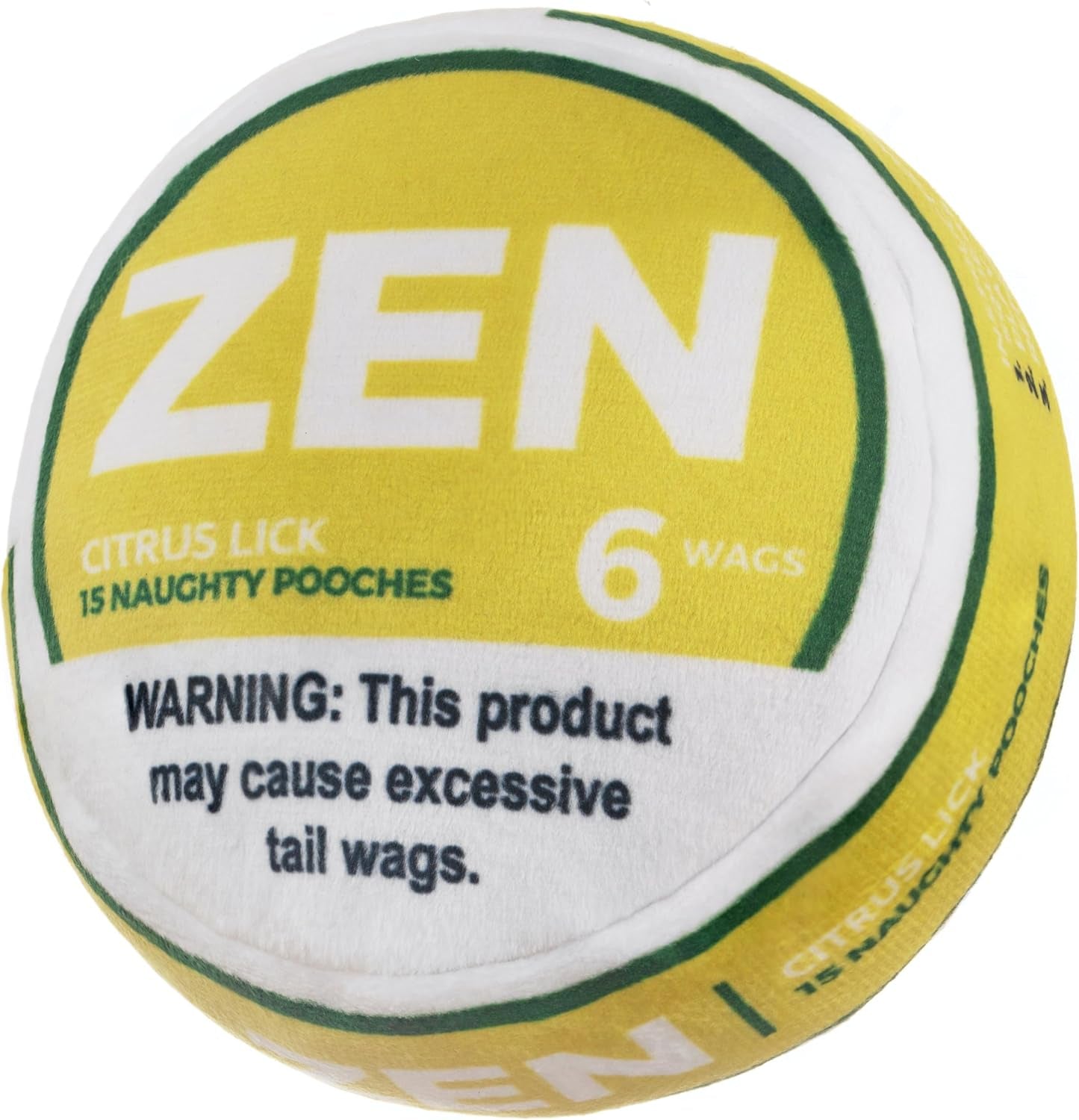 nestpark-zen-pupper-deckies-parody-dog-toy-plush-squeaky-and-crinkle-funny-dog-toy-drool-mint