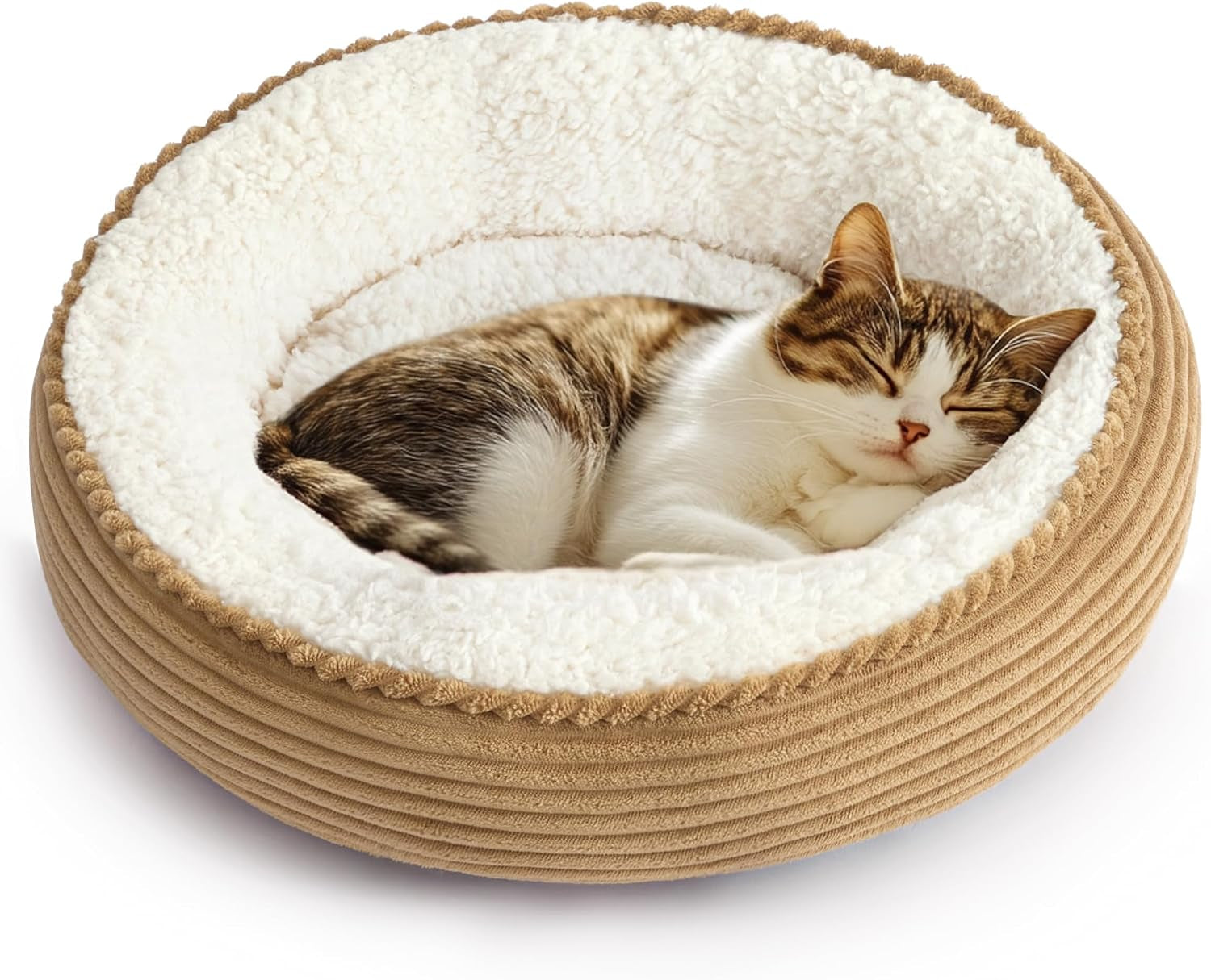 loves-cabin-round-donut-cat-and-dog-cushion-bed-20in-bed-for-cats-or-small-dogs-anti-slip-water-resistant-bottom-super-soft-durable-fabric-pet-beds-washable-luxury-cat-dog-bed-gray