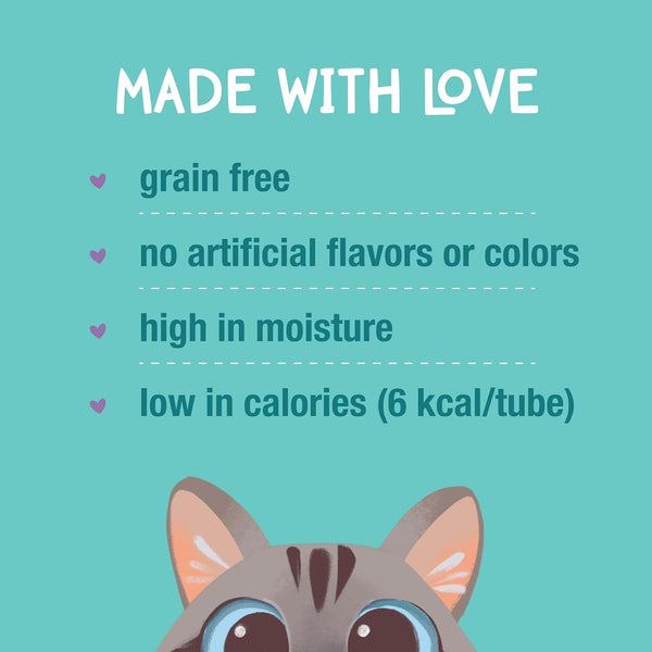 LOVE, NALA - Natural Lickable Cat Squeeze up Treat,Topper - Variety Pack Mousse - Wet Food Cat Puree - Grain Free, Non-Gmo, Minerals, Vitamins - 24 Pack 12 Oz.6