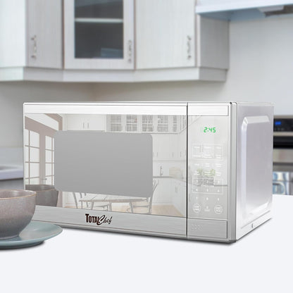 0.7 Cu Ft Microwave Oven Compact Countertop Microwave, Small Stainless Steel Kitchen Appliance with Digital Touch, Pre-Set Functions, 10” Turntable 700 Watt2