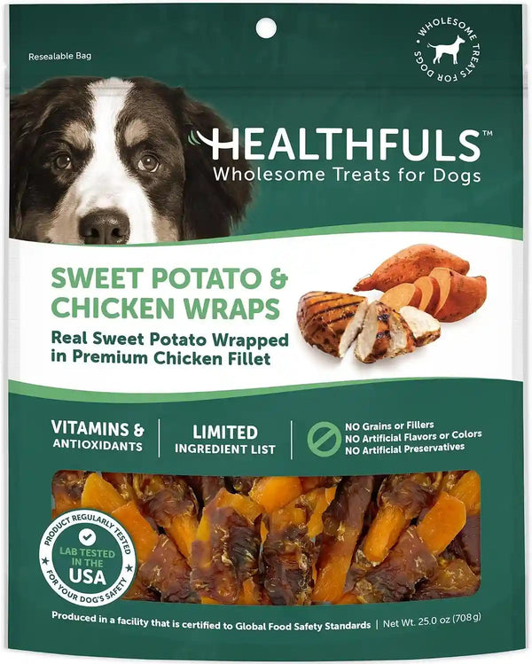 Healthfuls Chicken Wrapped Sweet Potato Dog Treats, 16Oz11