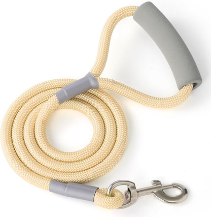 Mile High Life Dog Leash, 6FT X 1/2IN Pink, with Padded Handle | Heavy-Duty Nylon Rope Leash with Soft Handle & Steel Tips. Comfortable Grip for Daily Walks with Small to Large Dogs.14