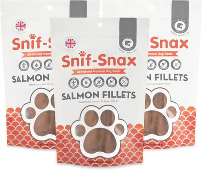 Snif-Snax Salmon Bites Dog Treats 3 Pack, All Natural Human-Grade Training Treats for Dogs, Healthy Grain-Free Puppy & Adult Rewards, Protein Rich Soft Salmon Snacks13
