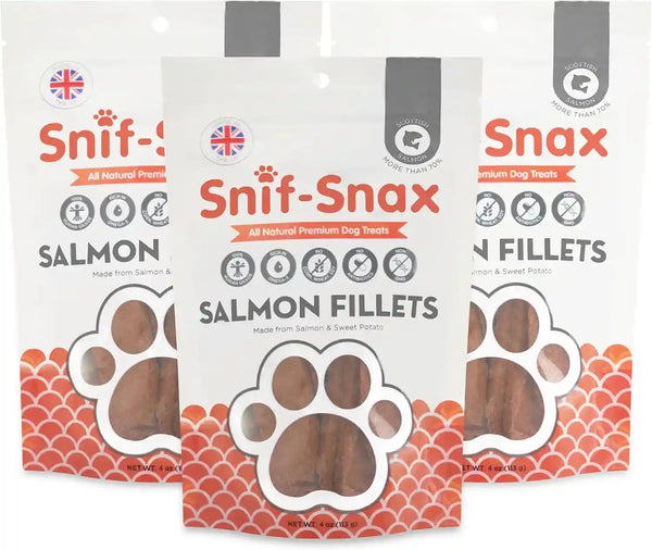 Snif-Snax Salmon Bites Dog Treats 3 Pack, All Natural Human-Grade Training Treats for Dogs, Healthy Grain-Free Puppy & Adult Rewards, Protein Rich Soft Salmon Snacks13