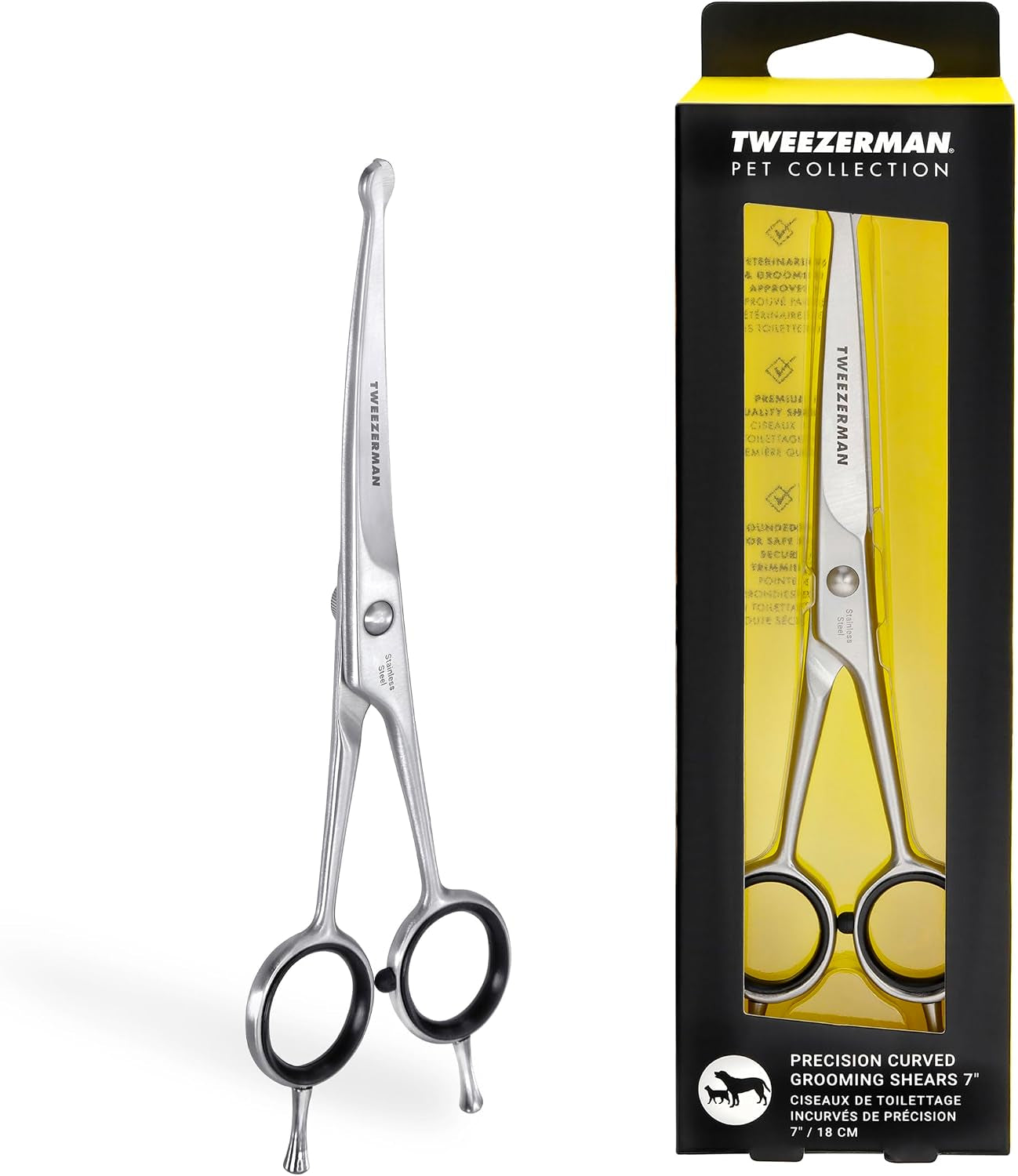 tweezerman-pet-grooming-scissors-rounded-tip-trimming-scissor-for-dogs-cats