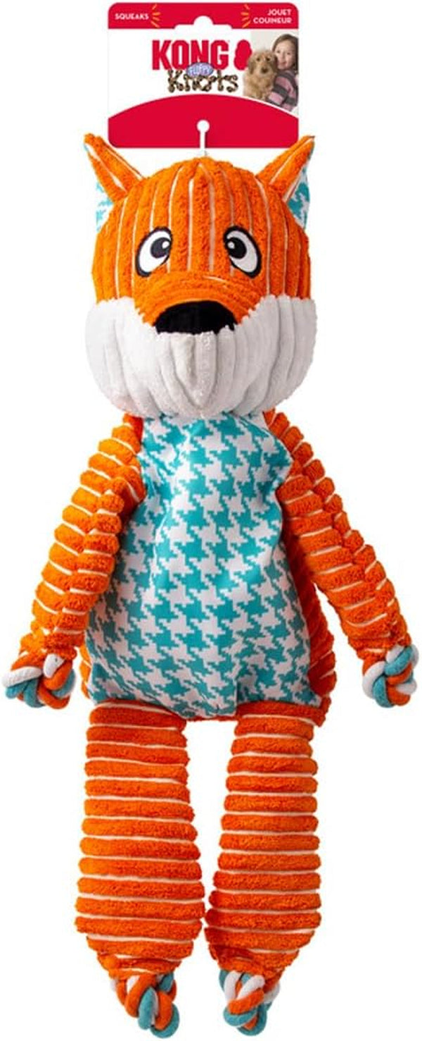 KONG Floppy Knots - Knotted Rope Dog Toy Entices Play - Tug Toy Satisfies Natural Instincts - Dog Supplies with Floppy Design & Minimal Stuffing - Fox, for Medium/Large Dogs11