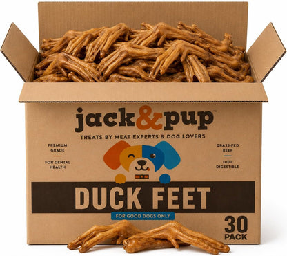 Jack&Pup Duck Feet for Dogs – All Natural Dog Chews, Single Ingredient Dehydrated Duck Feet Dog Treats – Great for Small & Medium Dogs (20 Count) Great Alternative to Chicken Feet6