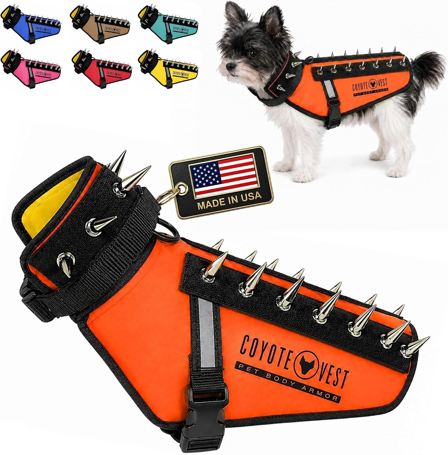 coyotevest-dog-harness-stab-resistant-coyote-vest-small-neon-pink-reflective-stab-resistant-vest-helps-protect-small-dogs-from-coyotes-aggressive-dogs-and-birds-of-prey-made-in-the-usa