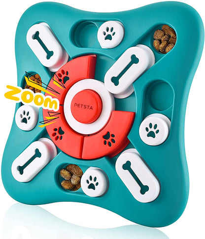 PETSTA Dog Puzzle Toys, Treat Dispensing Dog Enrichment Toys for IQ Training and Brain Stimulation, Interactive Mentally Stimulating Toys as Gifts for Puppies, Cats, Dogs1