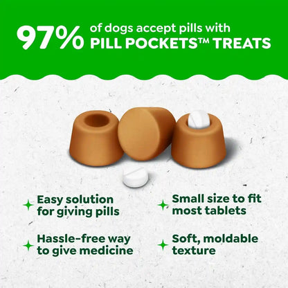 Greenies Pill Pockets Small Dog Treats, Chicken Flavor, 3.2 Oz | Vet-Recommended, Masks Pill Smell & Taste, Easy Pinch-Close Design, Stress-Free Medicating, Tablet Size, 3.2 Oz. Pouch3