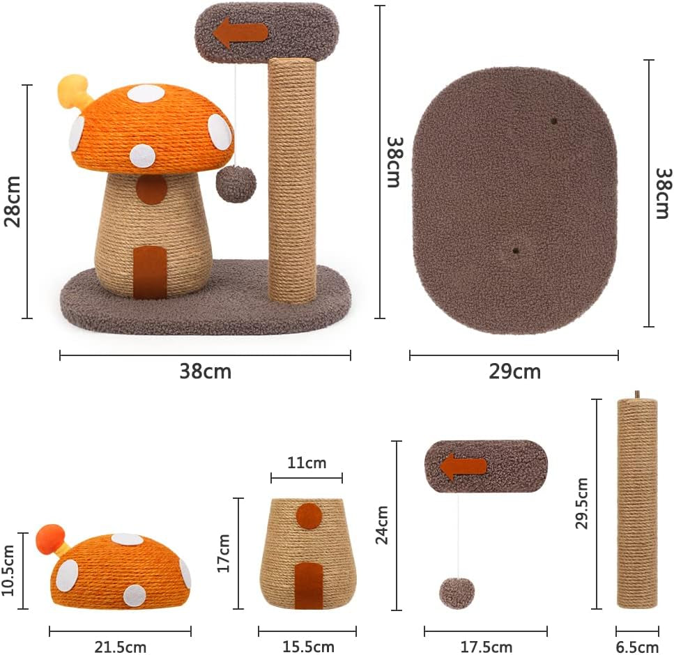 mushroom-cat-scratcher-post-with-sisal-rope-for-indoor-cats-natural-sisal-rope-tower-satisfies-claw-instincts-compact-for-small-cats-durable-stable
