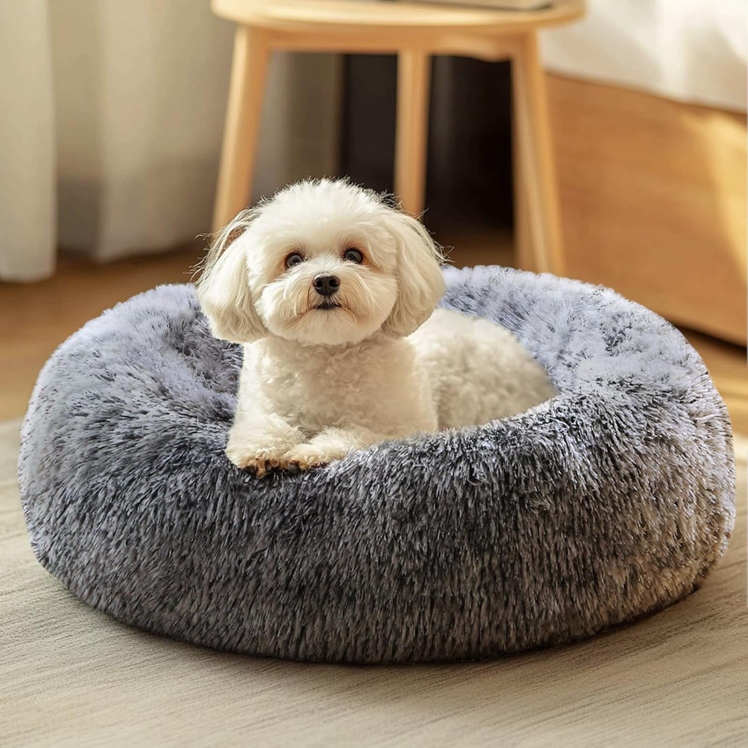 jollyvogue-small-dog-bed-calming-soft-anti-anxiety-donut-cat-bed-washable-round-fluffy-cushion-for-small-and-medium-pets-20