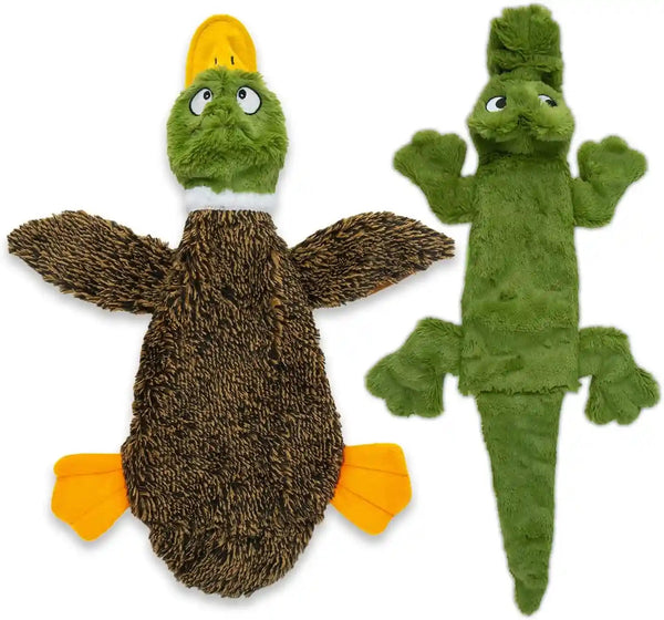 Best Pet Supplies Squeaky Dog Toys with Soft Durable Fabric for Small, Medium and Large Pets Interactive Toy for Indoor Play, Supports Active Biting and Play - 1Wild Duck, Small7