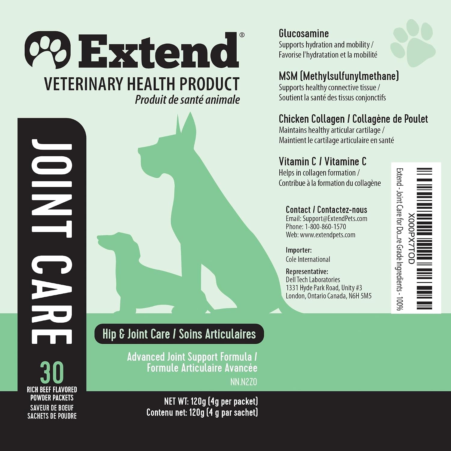 extend-joint-support-for-dogs-hip-and-joint-supplement-for-dogs-glucosamine-hip-joint-support-arthritis-supplement-support-healthy-joints-mobility-flexibility-for-all-dog-breeds-made-in-usa
