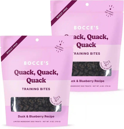 Bocce'S Bakery Quack Quack Quack Dog Training Treats, Duck & Blueberry, 6Oz8