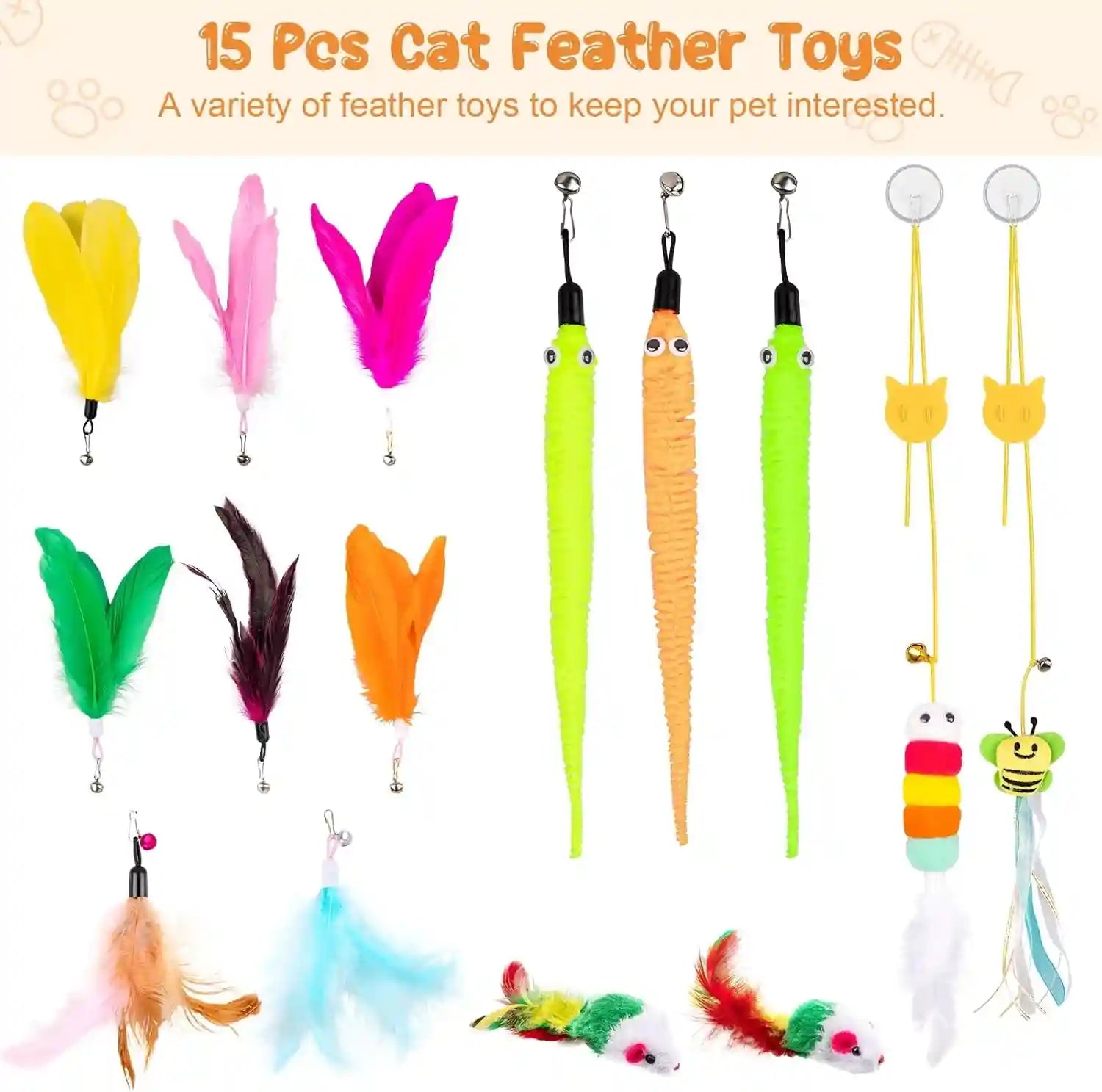 depets-cat-wand-toy-15-pcs-interactive-cat-feather-toys-for-indoor-self-play-exercise-2-play-modes-kitten-teaser-wand-reusable-suction-cup-kitten-toys