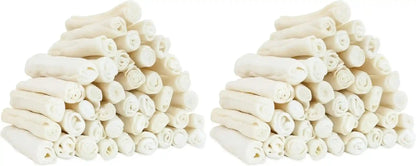 MON2SUN Dog Rawhide Rolls Twist Sticks Chew Treats Natural Flavor 6.5 Inch 40 Count for Puppy and Small Dogs13