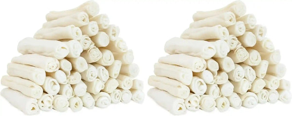 MON2SUN Dog Rawhide Rolls Twist Sticks Chew Treats Natural Flavor 6.5 Inch 40 Count for Puppy and Small Dogs13