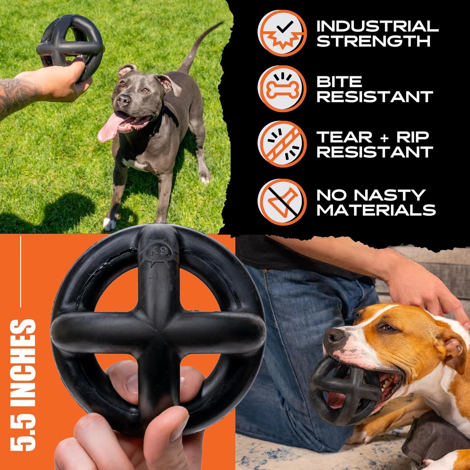 monster-k9-ring-ball-virtually-indestructible-lifetime-guaranteed-vulcron™-natural-rubber-durable-heavy-duty-dog-chew-toy-for-aggressive-chewers-medium-large-breeds-5-5