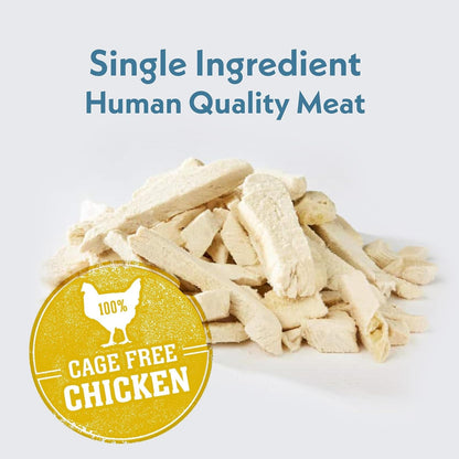 Fresh Is Best Freeze Dried Dog Treats - Raw Freeze Dried Chicken Breast for Dogs & Cats - Healthy Dog Training Treats in Resealable Zipper Bag - High-Protein Single Ingredient - Made in the USA6