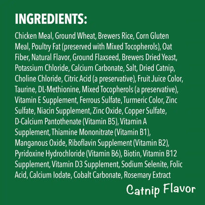 Greenies Feline Adult Natural Dental Care Cat Treats Bundle- Oven Roasted Chicken, Savory Salmon and Catnip Flavors, 4.6 Oz. Pouches5