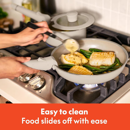 8 Piece Removable Handle Evergood™ Non-Toxic Cookware Set, Oatmilk6