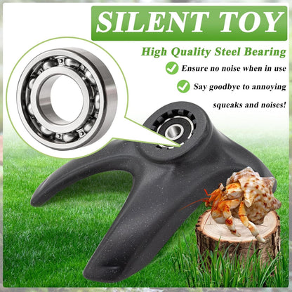 Hermit Crab Exercise Wheel - Silent Running Wheel for Crab Tank Accessories - Small Animal Wheel for Hamster Gerbils Hedgehogs4