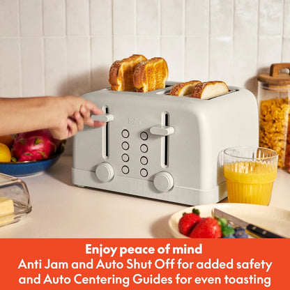 4-Slice Toaster with Extra Wide Slots, Oatmilk7