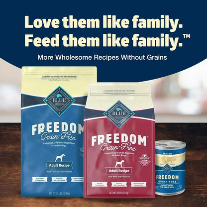 Blue Buffalo Freedom Grain-Free Dry Dog Food, Complete & Balanced Nutrition for Adult Dogs, Made in the USA with Natural Ingredients, Chicken & Potatoes, 24-Lb Bag10