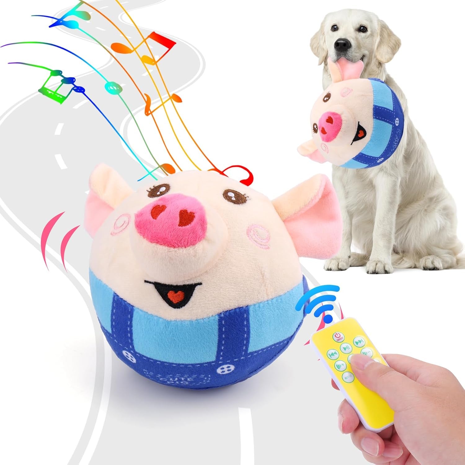 baborui-interactive-dog-toys-pig-jumping-squeaky-dog-toys-with-recording-and-music-modes-rechargeable-moving-dog-chew-toys-for-small-medium-large-dogs-to-keep-them-busyblue-pig