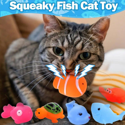 BABORUI Cat Pool Toy with Fish-Water Cat Toys, Portable Cat Pool Toy, Cat Water Toys for Bored Indoor Cats, Interactive Cat Toys for Indoor Cats for Endless Self Play3